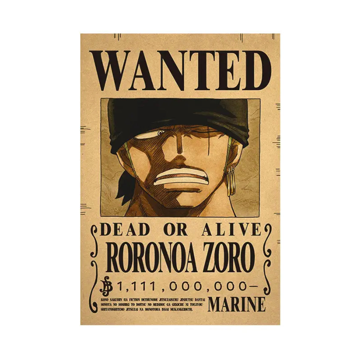 One Piece Bounty Poster