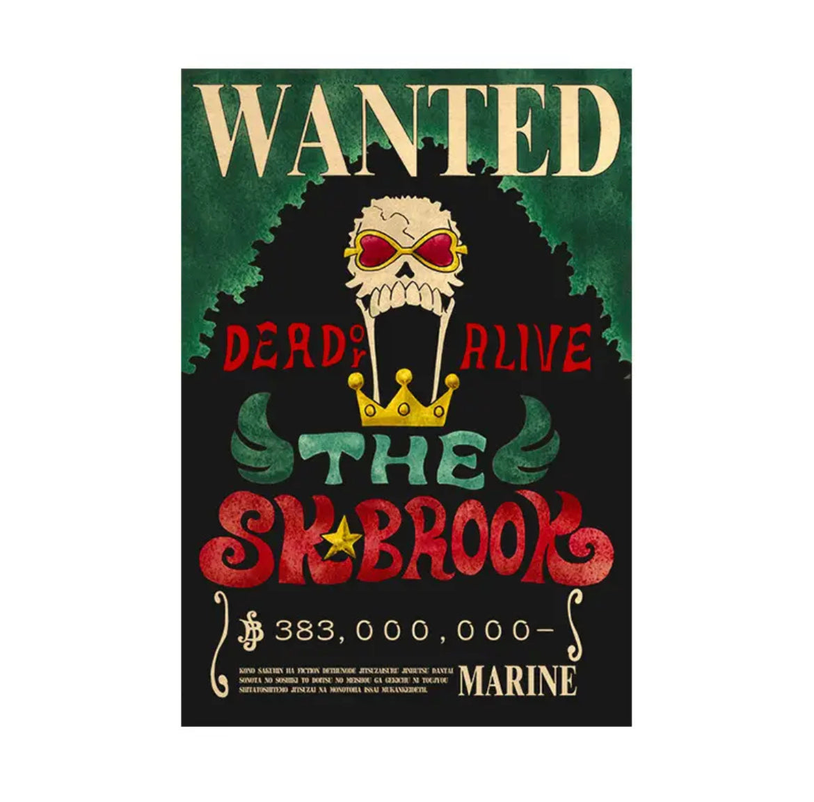 One Piece Bounty Poster