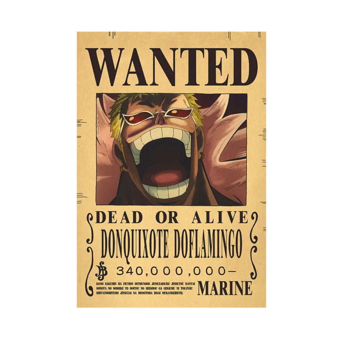 One Piece Bounty Poster