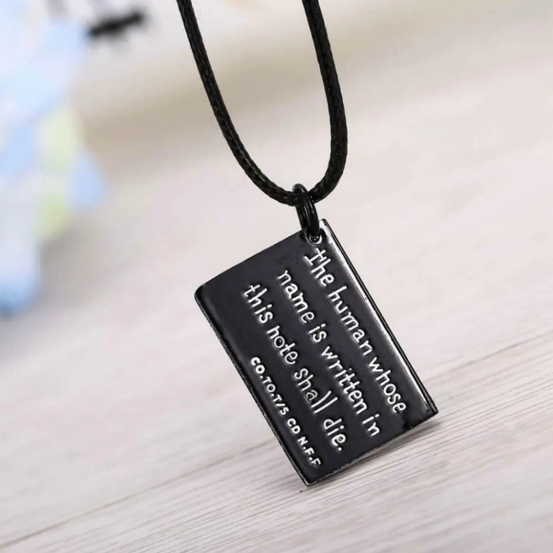 Death Note Notebook Necklace