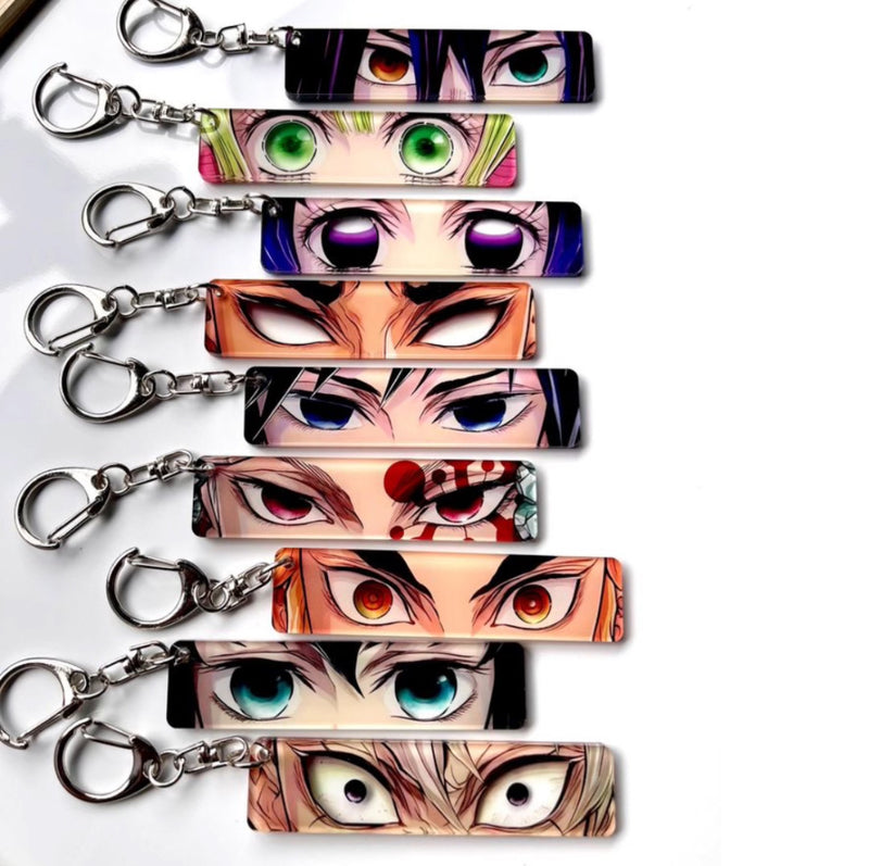 Demon Slayer Eye Reflective Keychains v2